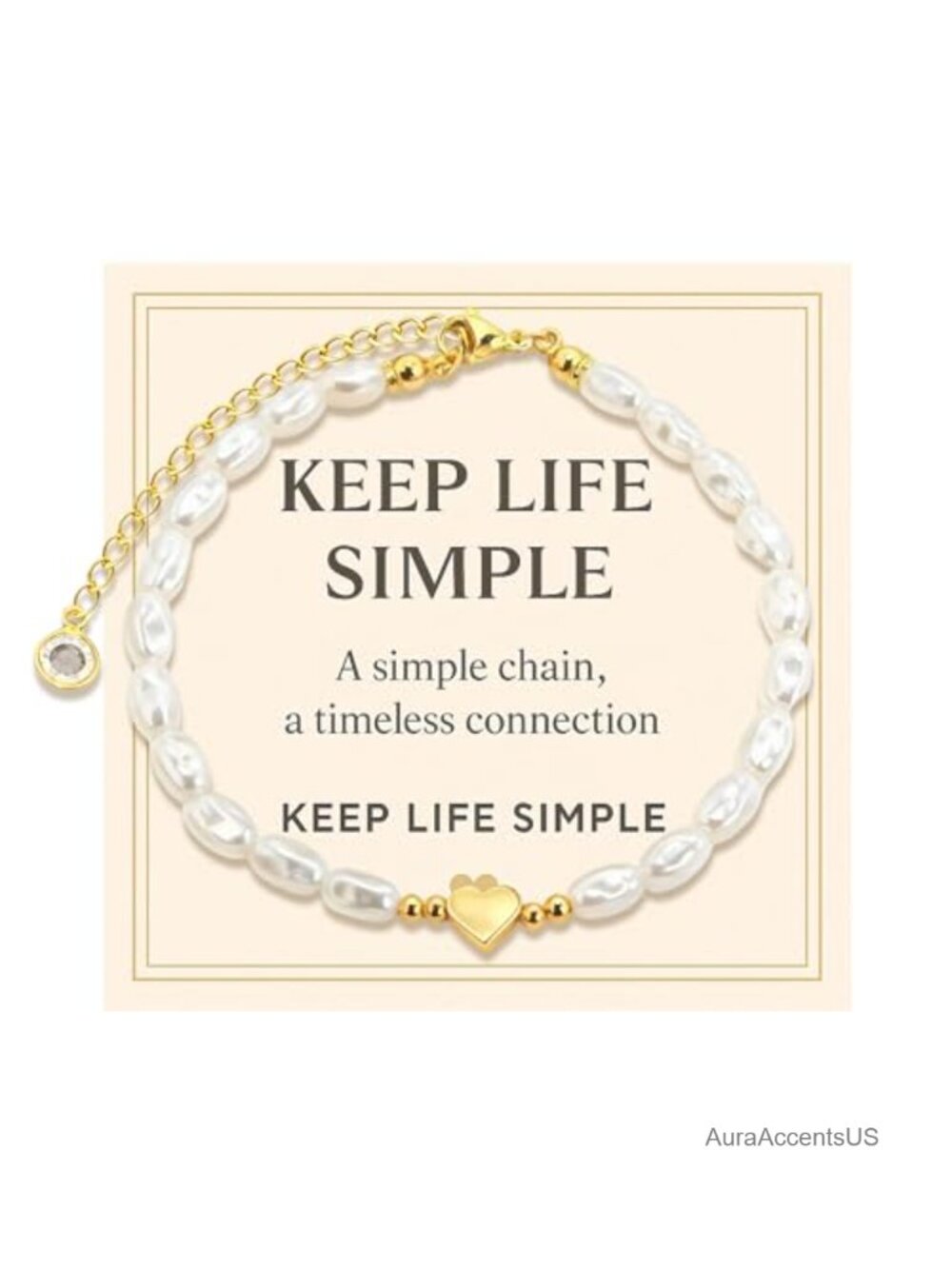 Minimalist Layering Chain Bracelet Dainty Heart Jewelry Gift for Her